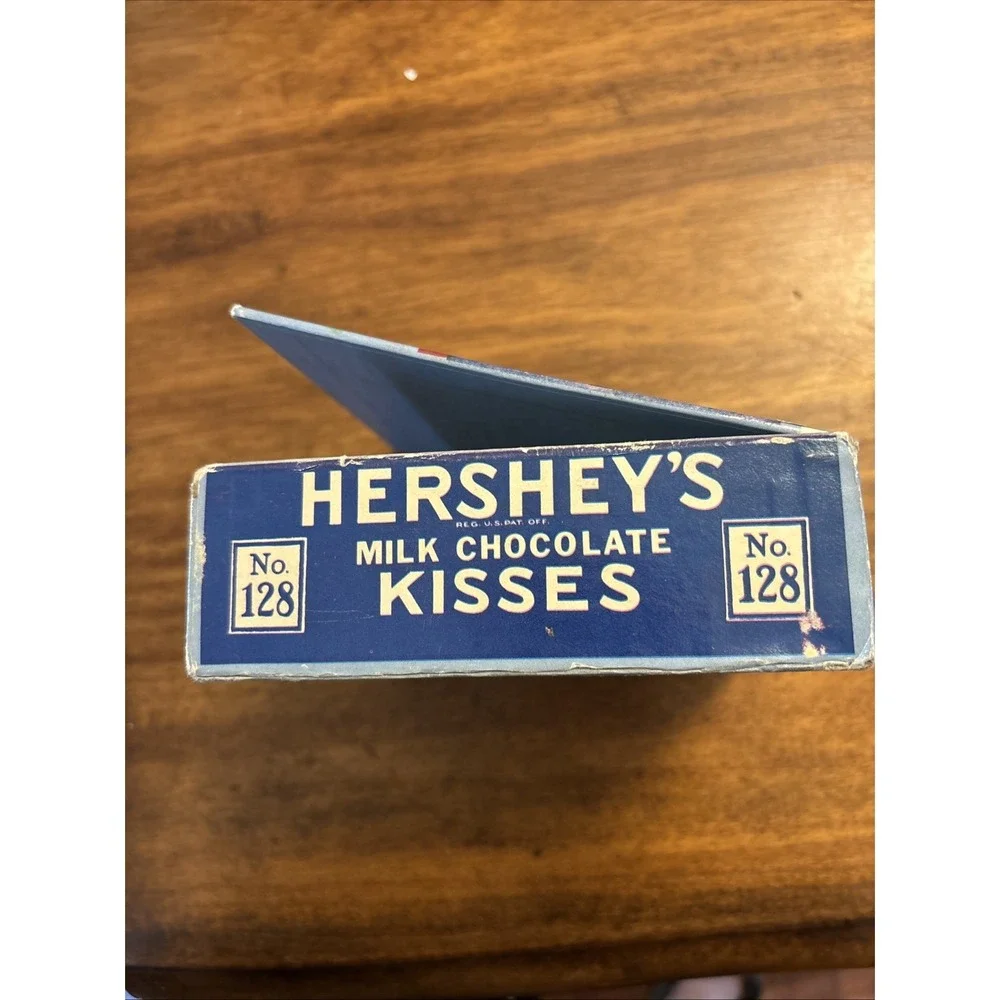 Vintage Hersheys Kisses Milk Chocolate Candy No.‎ 128 Empty Box Collectible